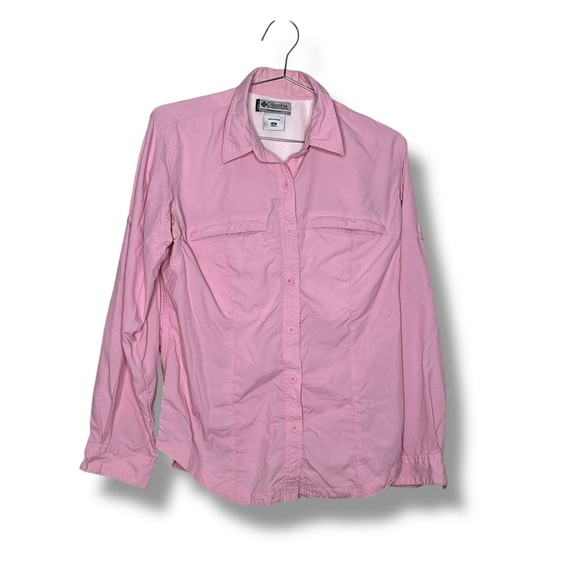 Columbia women’s Pink Button Up Shirt Size A29 - Picture 1 of 11